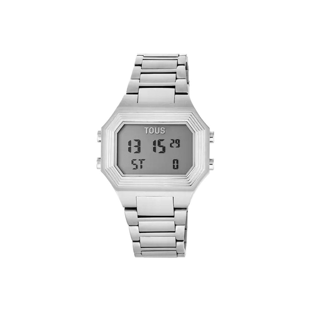 Reloj digital con brazalete de acero Emerald - La Tiendita de la Jose